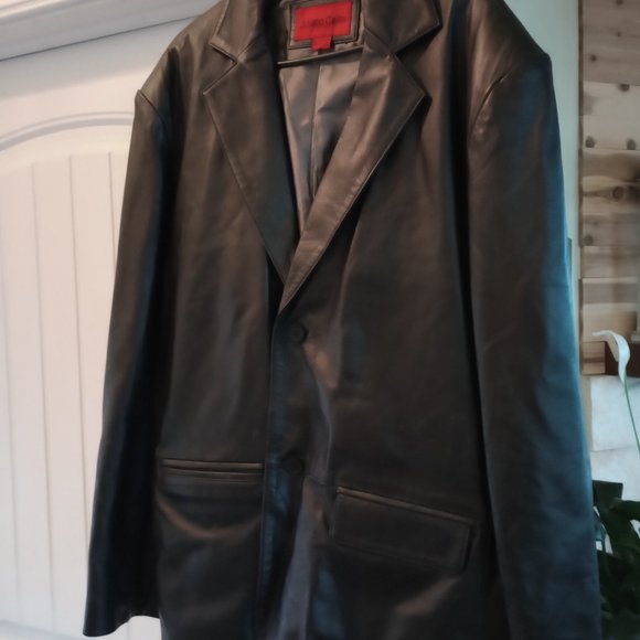 Mens Leather Coat - Picture 1 of 3